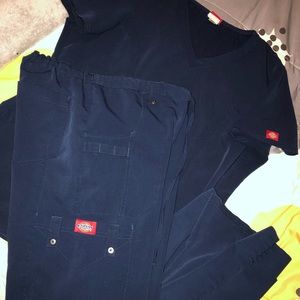 Navy Blue Dickies Scrub Set